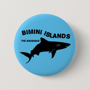 Bóton Redondo 5.08cm Bimini Islands Scuba Mergulhando Com Tubarões - Ba