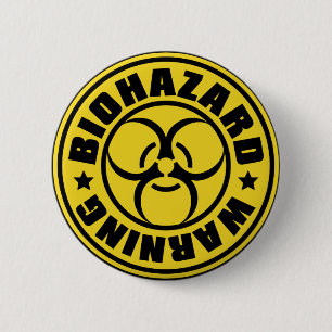 BÓTON REDONDO 5.08CM BIOHAZARD