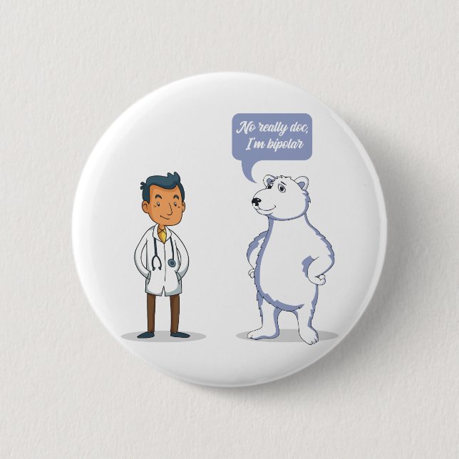 Bóton Redondo 5.08cm Bipolar (Frente)