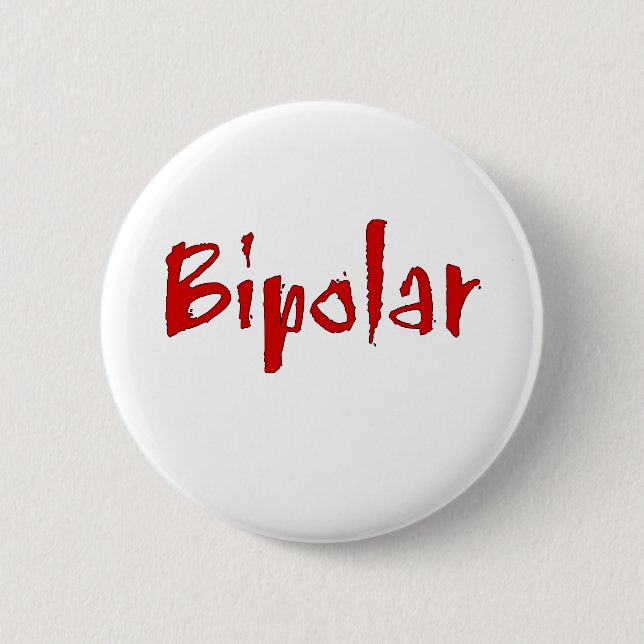 Bóton Redondo 5.08cm Bipolar vermelho (Frente)