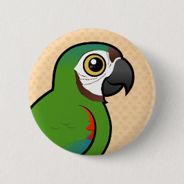 Bóton Redondo 5.08cm Birdorable Castanha-fronteou o Macaw