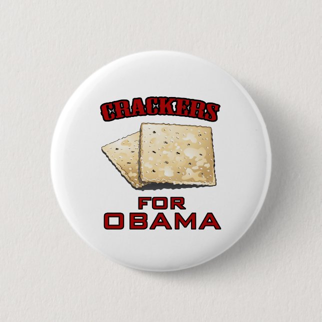 Bóton Redondo 5.08cm Biscoitos para Obama - personalizado (Frente)