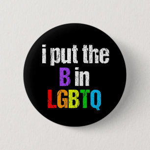 Bóton Redondo 5.08cm Bisexual engraçado LGBTQ