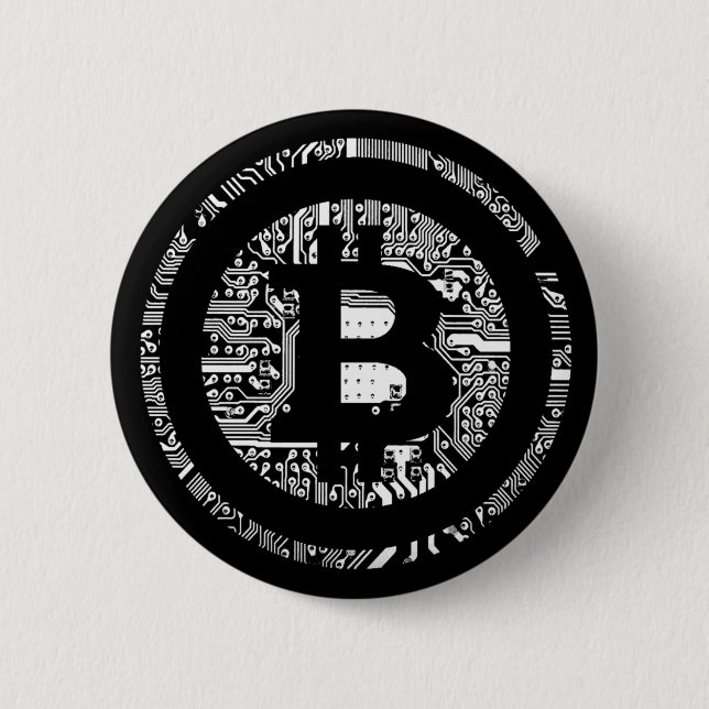 Bóton Redondo 5.08cm Bitcoin (Frente)