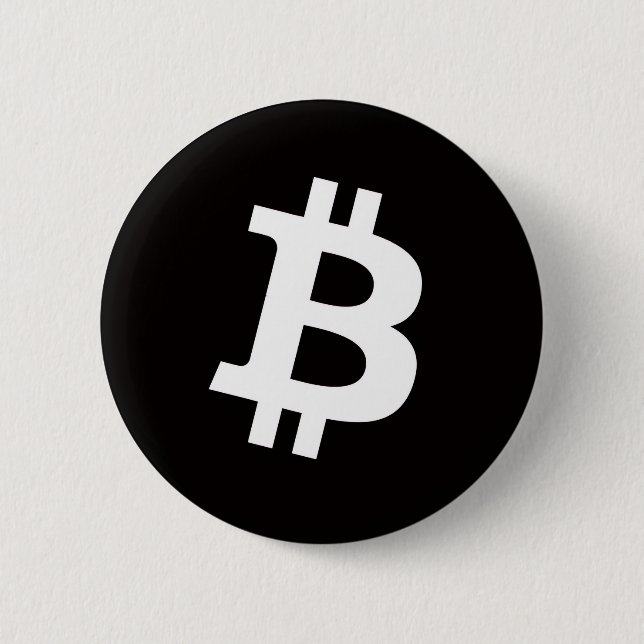 Bóton Redondo 5.08cm Bitcoin Pin Button (Medium) (Frente)