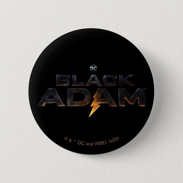 Bóton Redondo 5.08cm Black Adam Theatrical Logo (Frente)