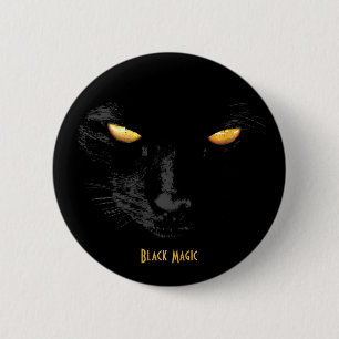 Bóton Redondo 5.08cm Black Cat Magic personalizável