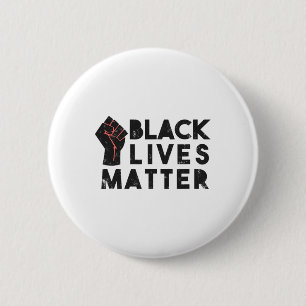Bóton Redondo 5.08cm Black Lives Problema Protesto Poder Político Fist