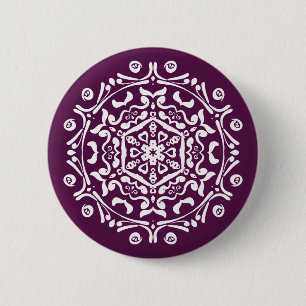 Bóton Redondo 5.08cm Blackberry Mandala