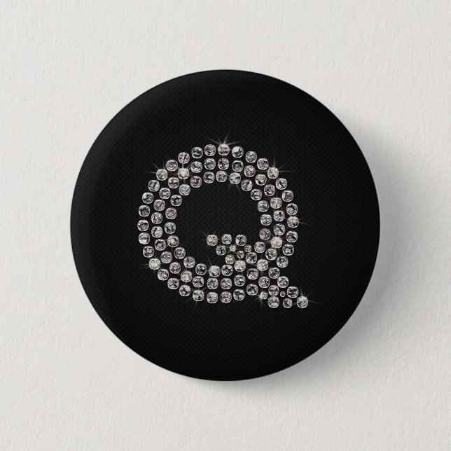 Bóton Redondo 5.08cm bling - Q (Frente)