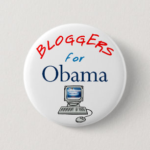 Bóton Redondo 5.08cm Bloggers para o botão de Obama