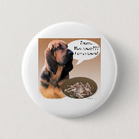 Bloodhound Turkey - Button