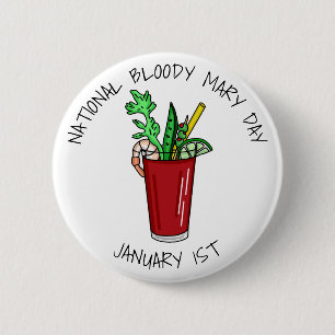 Bóton Redondo 5.08cm Bloody Mary Day 11 de janeiro
