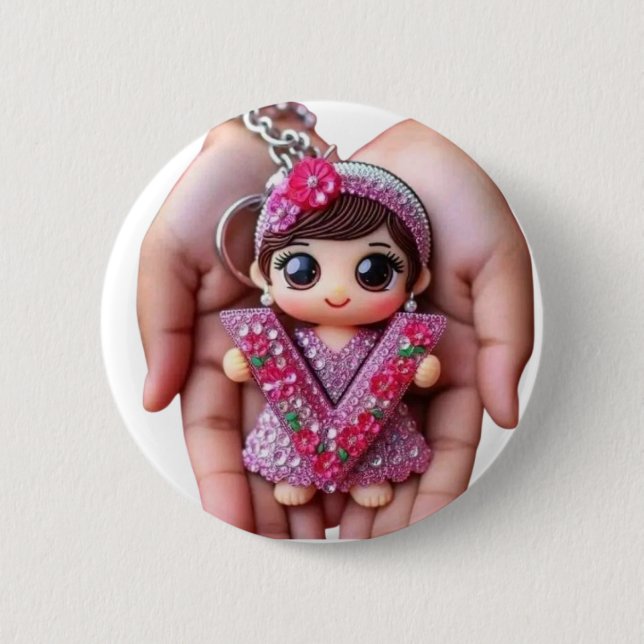 Bóton Redondo 5.08cm Bloquear (Frente)