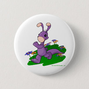 Bóton Redondo 5.08cm Blumaroo roxo que marcha através da ilha de Roo