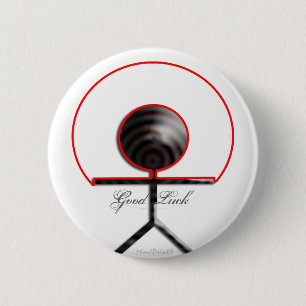 Bóton Redondo 5.08cm Boa sorte