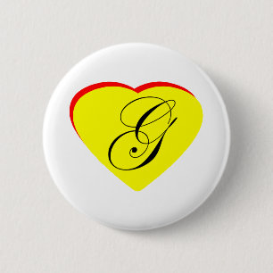 Bóton Redondo 5.08cm Boato Amarelo Vermelho G Convite MUSEUM Z