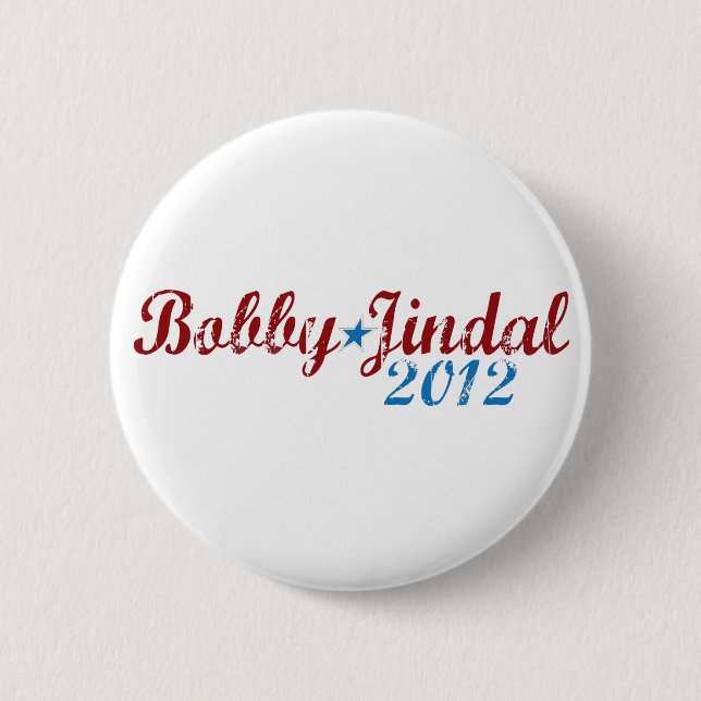 Bóton Redondo 5.08cm Bobby Jindal 2012 (Frente)