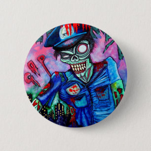 Bóton Redondo 5.08cm Bobina do zombi