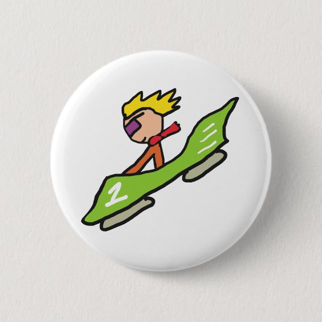 Bóton Redondo 5.08cm Bobsled (Frente)