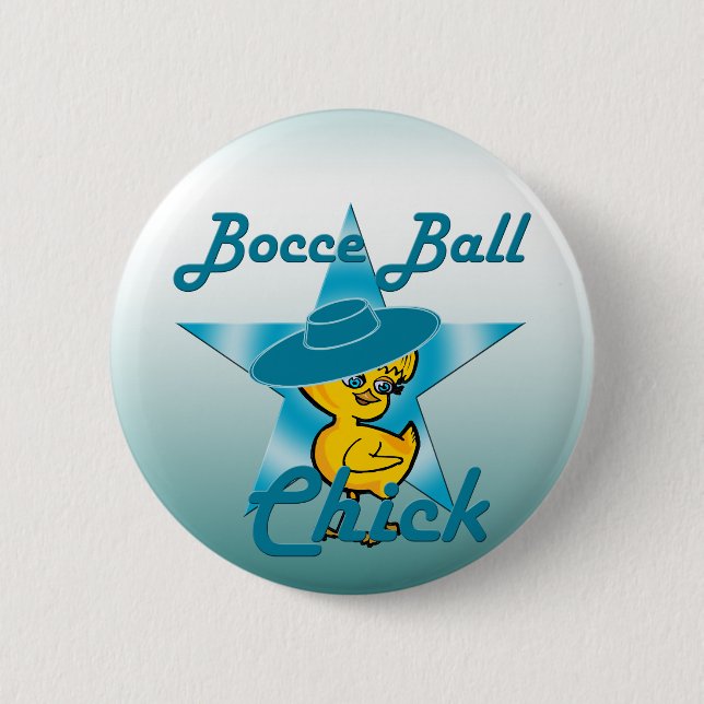 Bóton Redondo 5.08cm Bocce Ball Pintinho nº 7 (Frente)