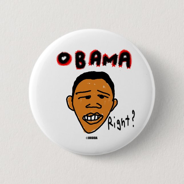 Bóton Redondo 5.08cm bodibaObama (Frente)