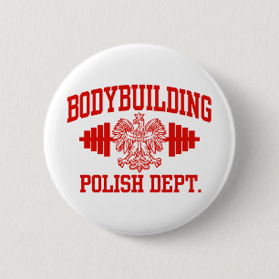 Bóton Redondo 5.08cm Bodybuilding polonês