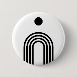 Bóton Redondo 5.08cm Boho Celestial Sun