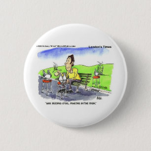 Bóton Redondo 5.08cm Boinas de Stool Ofertas Engraçadas Camisetas e Col