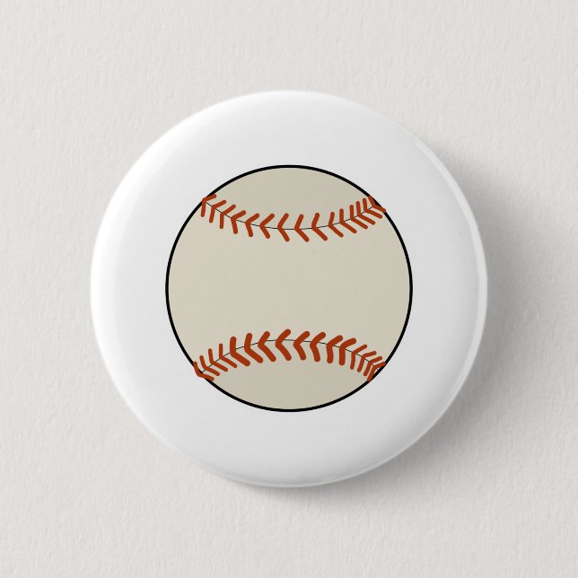 Bóton Redondo 5.08cm Bola de Baseball (Frente)