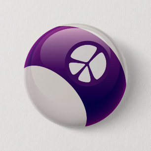 BÓTON REDONDO 5.08CM BOLA DE BILHAR DO SINAL DE PAZ