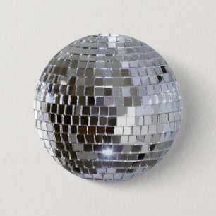 Bóton Redondo 5.08cm Bola de Disco Espelhada 1
