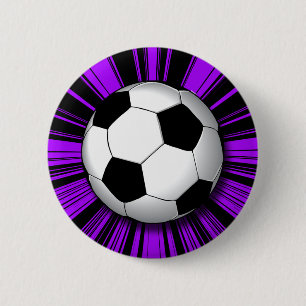 BÓTON REDONDO 5.08CM BOLA DE FUTEBOL RETRO