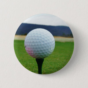Bóton Redondo 5.08cm Bola de golfe em um campo de golfe da montanha