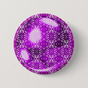Bóton Redondo 5.08cm Bola de metal violeta