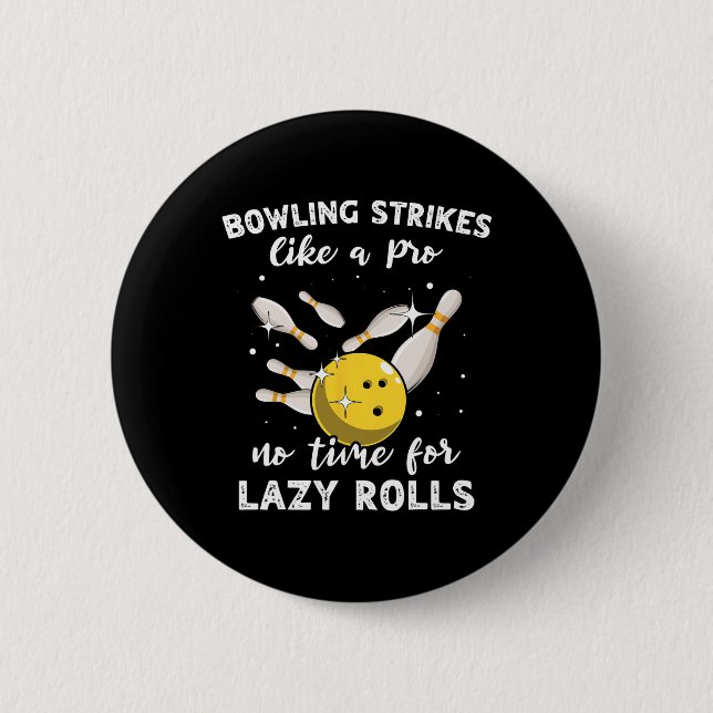 Bóton Redondo 5.08cm Boliche Jogador Bowler Boliche Devagar (Frente)