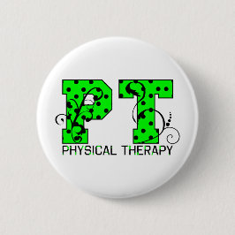 Bóton Redondo 5.08cm bolinhas verdes e pretas da pinta