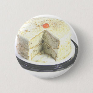 Bóton Redondo 5.08cm Bolo Branco