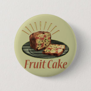 Bóton Redondo 5.08cm Bolo de Frutas Bolo de Frutas
