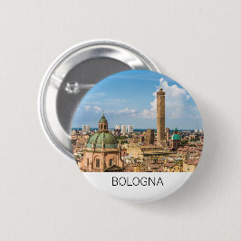 Bóton Redondo 5.08cm Bolonha Emilia-Romagna Itália Panorama Souvenir