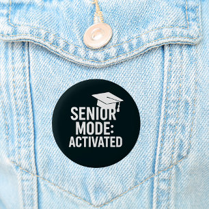 Bóton Redondo 5.08cm Boné de formatura citar preto engraçado