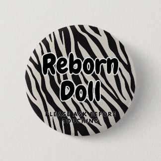 Bóton Redondo 5.08cm Boneca renascida Botão Por favor, pergunte antes d