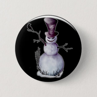 Bóton Redondo 5.08cm boneco de neve mau
