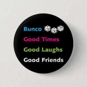 Bóton Redondo 5.08cm bons amigos #2 do bunco