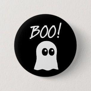 Bóton Redondo 5.08cm Boo! Fantasma Custa