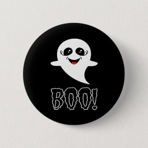 Bóton Redondo 5.08cm Boo! Pequeno Halloween Por Lucas