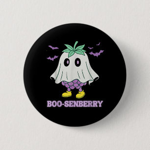 Bóton Redondo 5.08cm Boo-Senberry Boysenberry Fantasma Assustador Diver