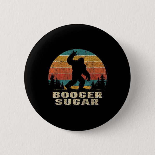 Bóton Redondo 5.08cm Booger Sugar Sasquatch Funny Meme  (Frente)