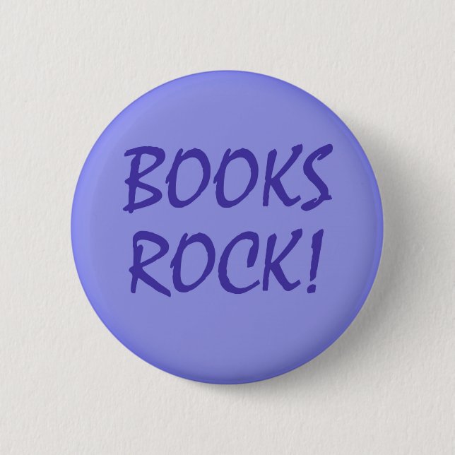 Bóton Redondo 5.08cm Books Rock (Roteiro de Livros) - Publicadores/Leit (Frente)