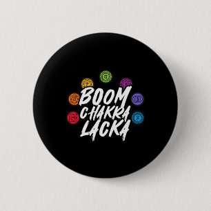 Bóton Redondo 5.08cm Boom Chakra Lacka Yoga Meditação Reiki Espiritual